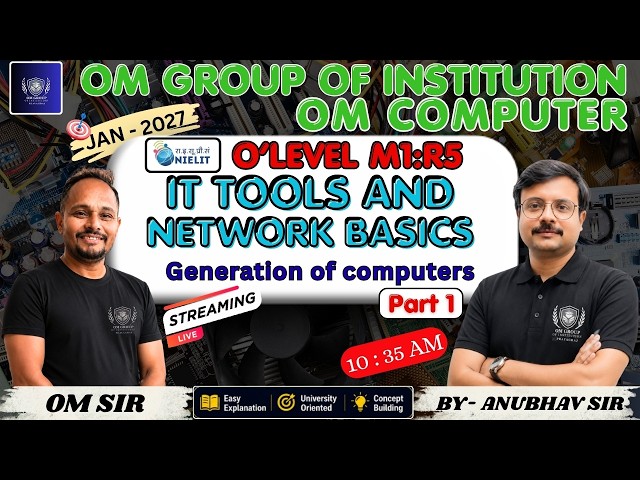 IT TOOLS AND NEWTWORK BASICS | Generation of computers