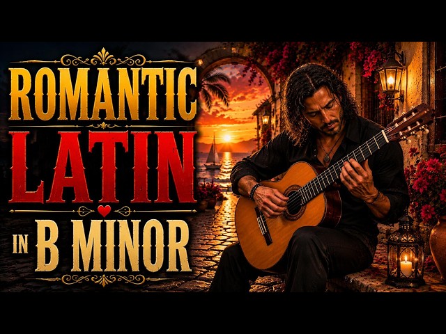 Romantic Latin Backing Track in B Minor | Sunset Serenade | Guitar Backing Track