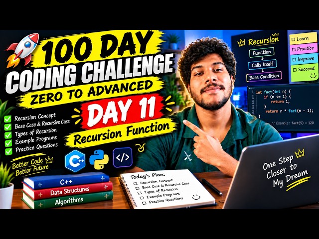 100 Days of Coding Challenge 🔥 Day 11 | Starting My Coding Journey 