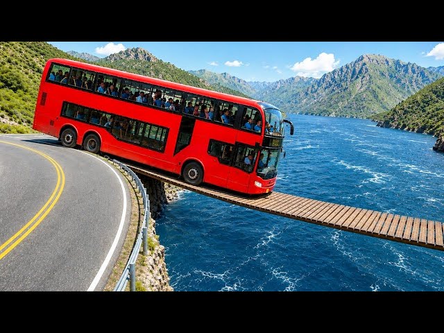 Cars vs Suspension Bridge Challenge 14# in BeamNG Drive!