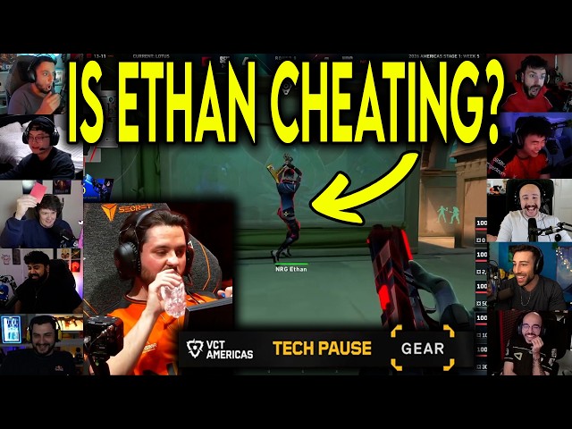 Valorant Streamers React To NRG Ethan Cheating During a Tech Pause
