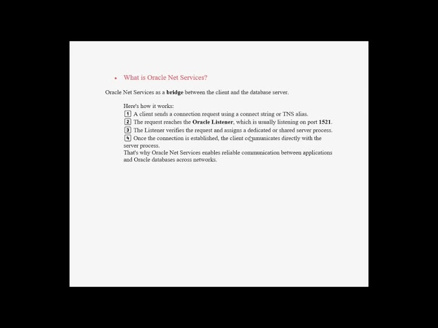 What is Oracle Net Services?Explained in 90 Seconds | Oracle DBA Tutorial |Oracle Listener & SQL*Net