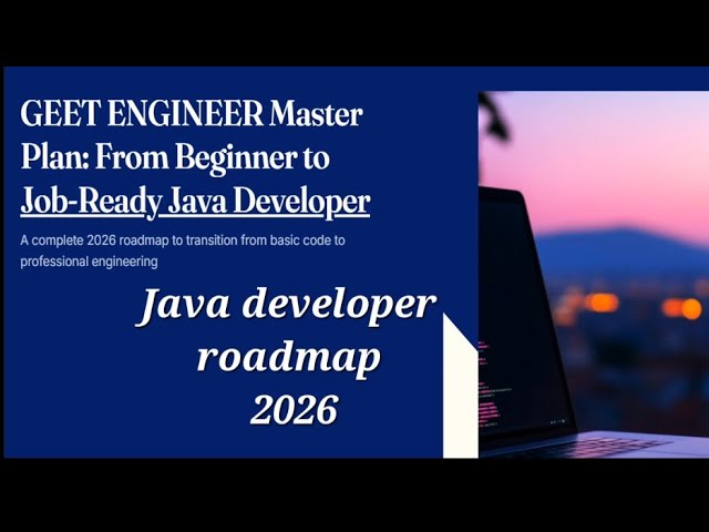 How to become a Java backend developer in 2026| Java Backend Developer | DSA |2026