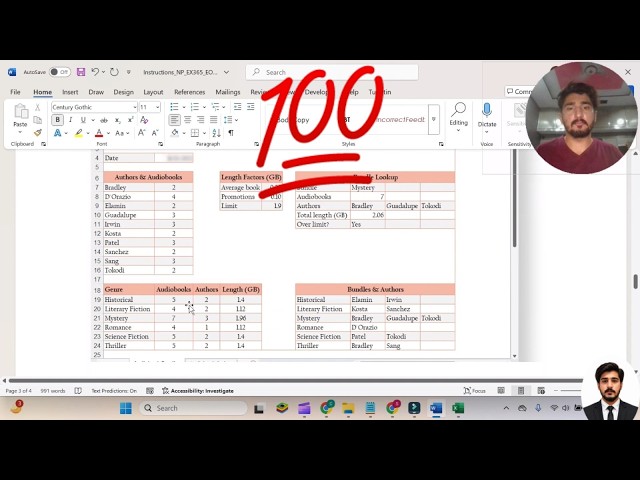 New Perspectives Excel 365 Module 3 End of Module Project 2 #MobiusAudiobooks #excelmodule3