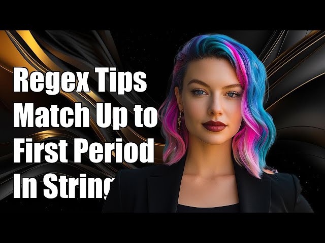 Regex Tutorial: Match Everything Up to the First Period in Strings