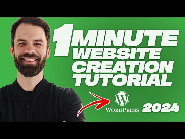 One-Minute WordPress Website Setup Tutorial | Build from Scratch!