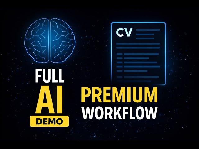 CV Forge   user work flow   demo   Premium Tier
