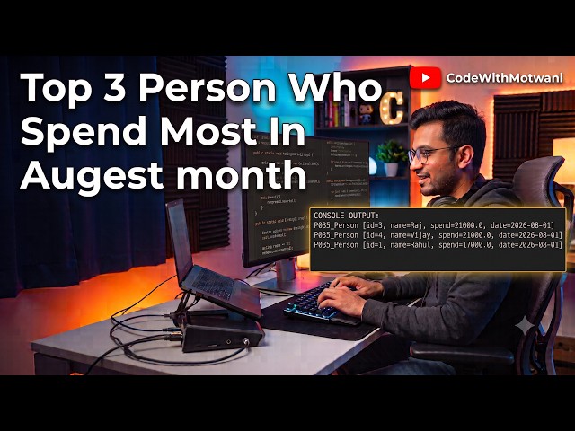 Java 8 Stream API: Top 3 Highest Spenders in August | Sort & Filter Employee Data | Deloitte Global
