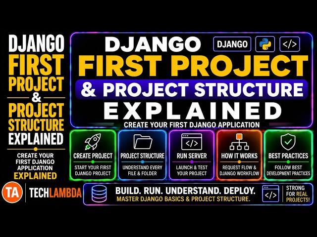 Django First Project & Project Structure Explained | Create Your First Django Application