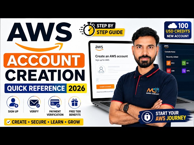 AWS Account Creation — Quick Reference (2026)