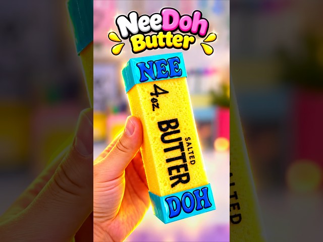 DIY NeeDoh Butter Squishy #trending #art #shorts #craft #diy #squishy