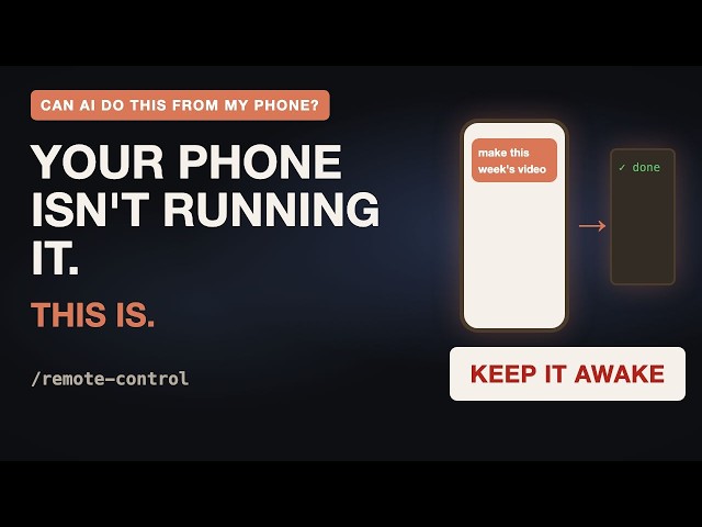 Your Phone Isn't Running Claude Code. Here's What Is.