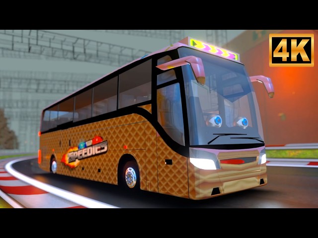 Wheels on the Bus Song for Babies & Kids | Cute Cartoon Nursery Rhymes