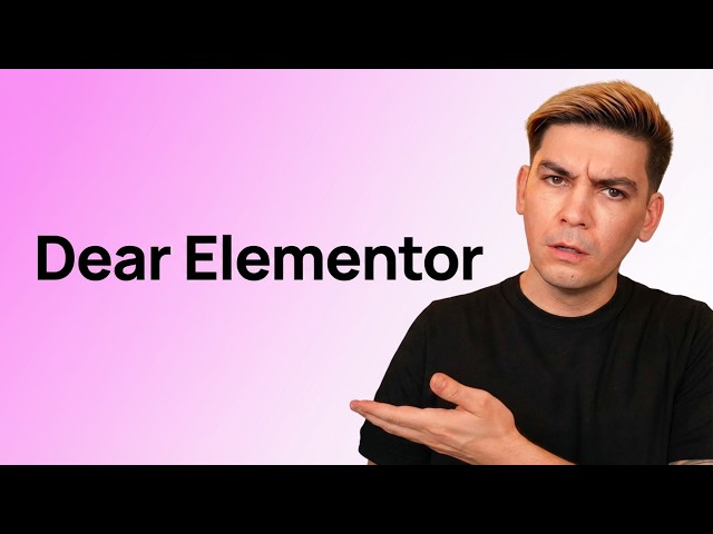 Elementor has a big problem 
