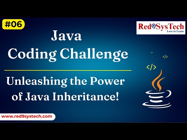 Java Inheritance Interview Question | HackerRank Java Solution | DSA Concept Java |  Red9SysTech