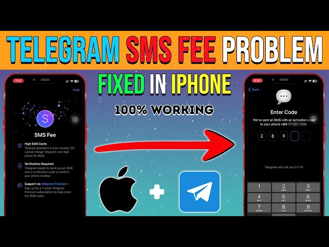 Telegram SMS Fee Problem Fixed in iPhone (100% Working)