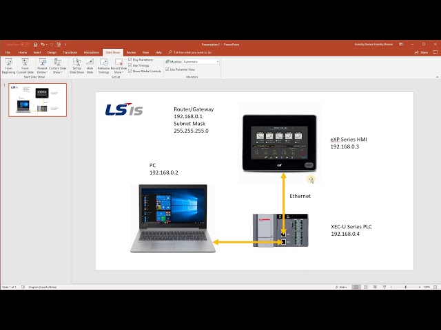 LSis XEC PLC & eXP HMI Ethernet Comms