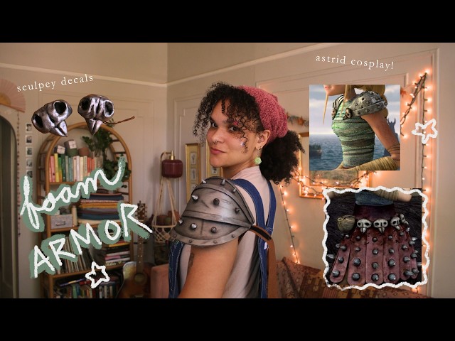 crafting fantasy clothing ⚔️🧚🏼 foam armor project vlog