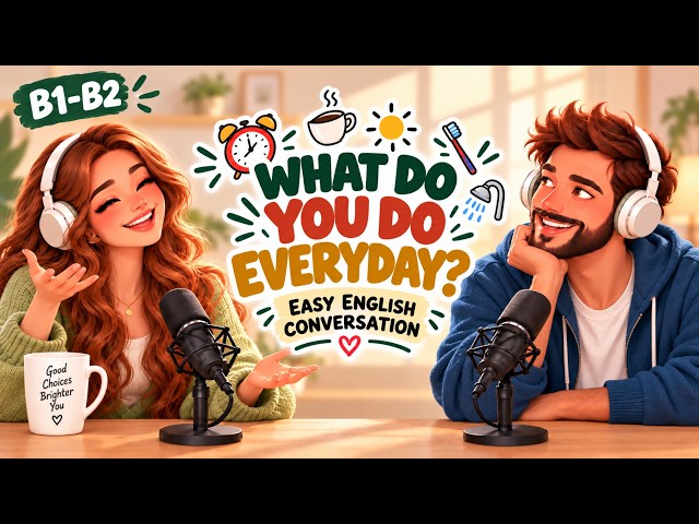 English Podcast For Learning English Conversation | How To Talk About Your Daily Routine