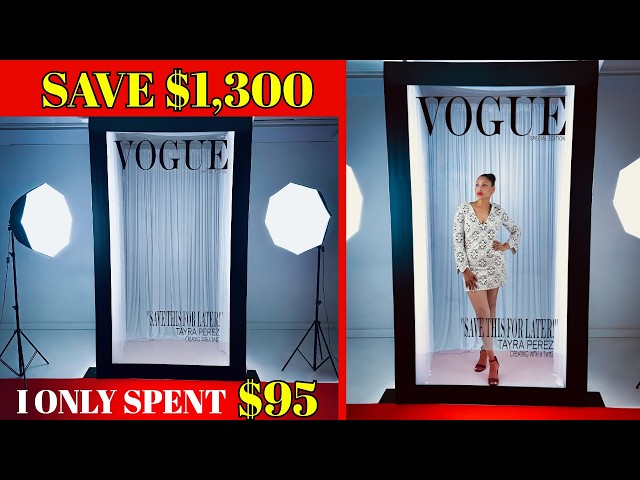 DIY Life-Size Magazine Cover Backdrop: Save $1,300! (Vogue Style)