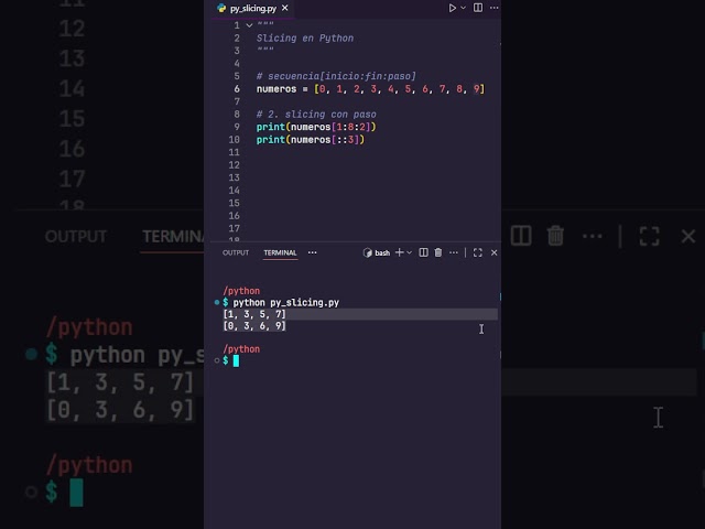 Domina el Slicing de Python en Menos 2 minutos y medio
