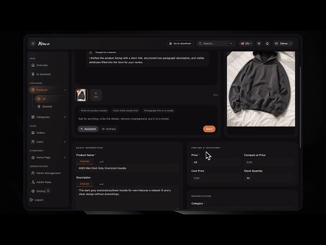 Next.js E-Commerce Template with Admin Dashboard