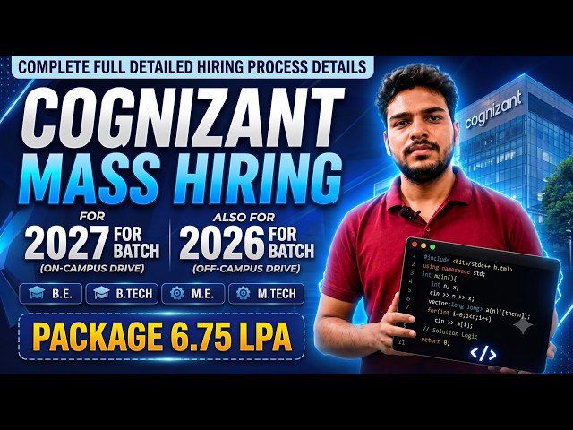 Cognizant Hiring 2027 Full Process Explained | 2026 Batch Update | GenC, GenC Pro & GenC Next