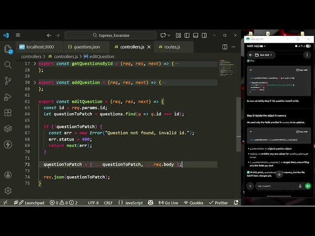 Raw Express.js coding session – uncut & real 💻 #ExpressJS #WebDev #CodingLive #DevJourney