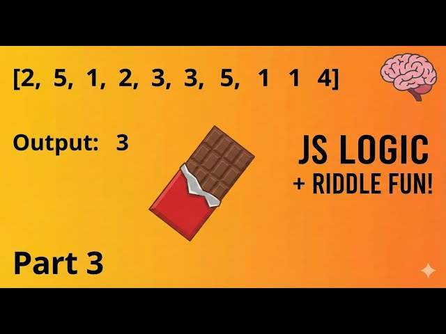 JavaScript Logic Tricks + Riddle Challenge | Arrays, Loops & Unique Counting #javascript #riddles
