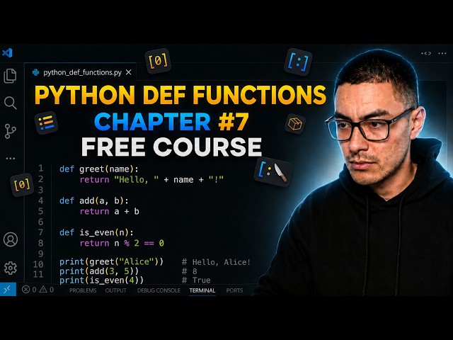 Python Day 7 Def Functions Explanation (Free Python Course)PCEP Certified Entry Level Python Program