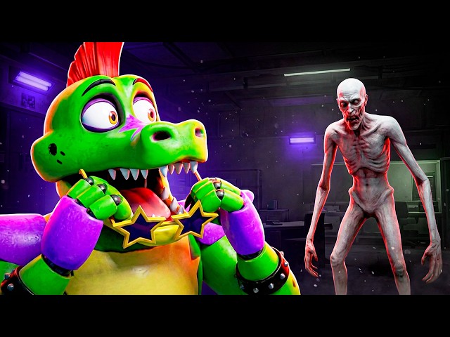 Fuimos al Área 51 para ver al monstruo SCP Chappie. Se asustó. VRChat FNAF Cooperativo VR