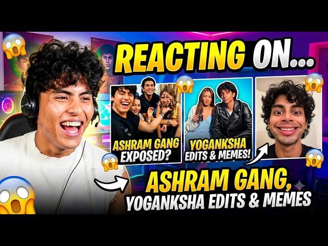 Ashram gang reel reaction || funny moments || stream ||