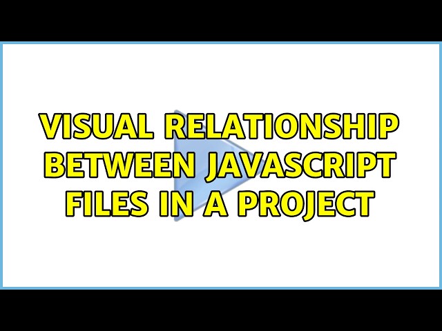 Visual relationship between javascript files in a project