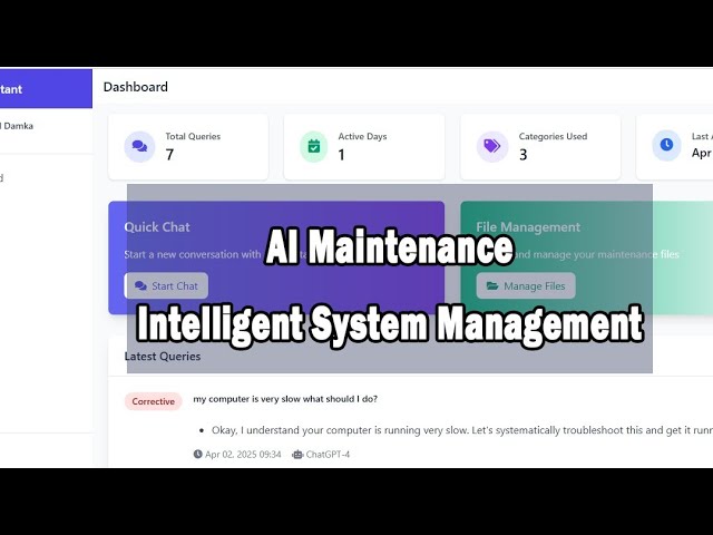 AI Maintenance System using PHP, MySQL & AI Agent | Smart Asset Management 2025