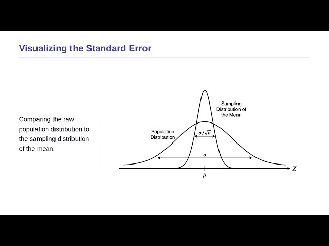 Sampling Distributions - Standard Errors