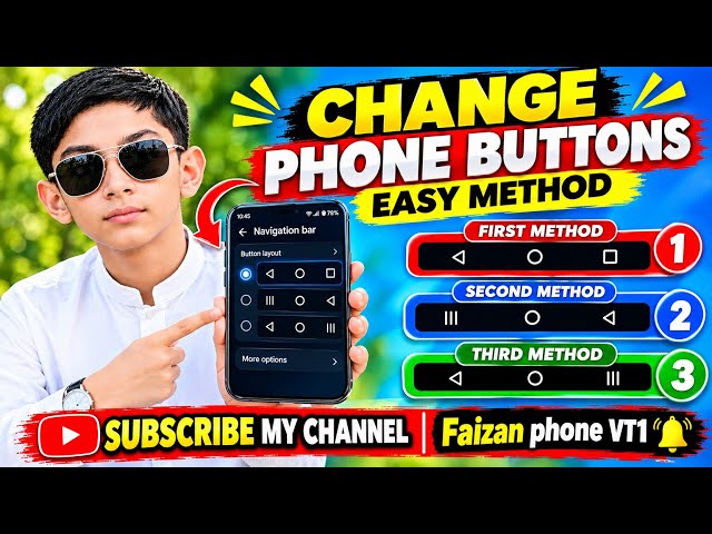 How to Change Mobile Phone Buttons | 3 Navigation Bar Styles | Easy Method