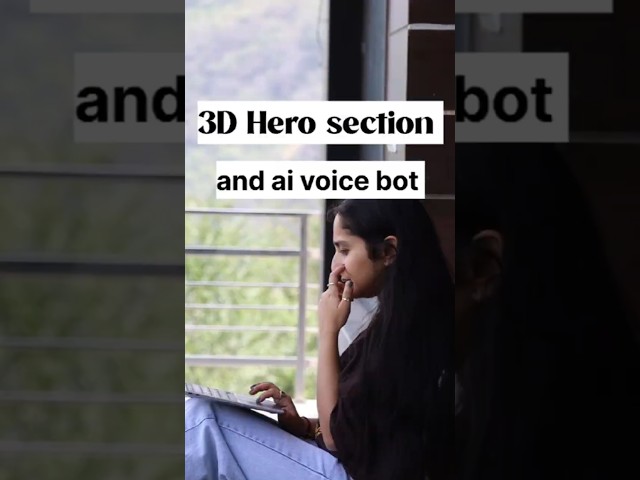 I Built a 3D Hero Section with a Talking AI Chatbot — In 30 Minutes!#webdevelopment #3d #coding