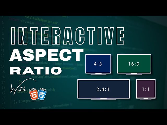 Aspect Ratio in HTML & CSS: Responsive Design Made Easy (No JS)