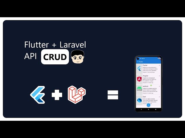 Flutter, Laravel CRUD app | step by step | speak Khmer