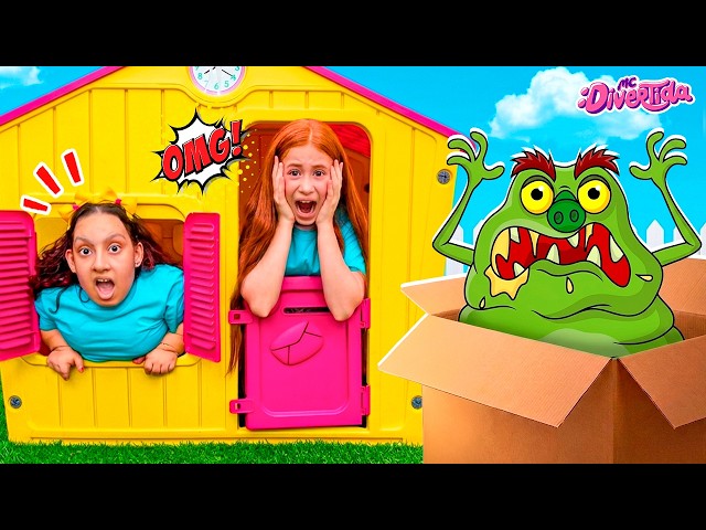 JP salva a Maria Clara y sus amigas del Monstruo de la Caja - MC Divertida