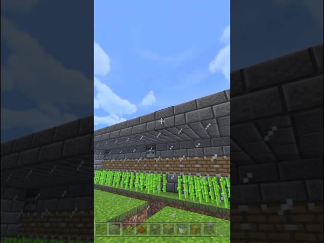 Easiest Sugarcane Farm In Minecraft #shorts