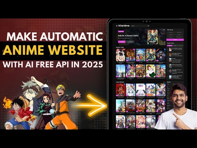 Building a Fully Automatic Anime Website with PHP |with Jikan API List