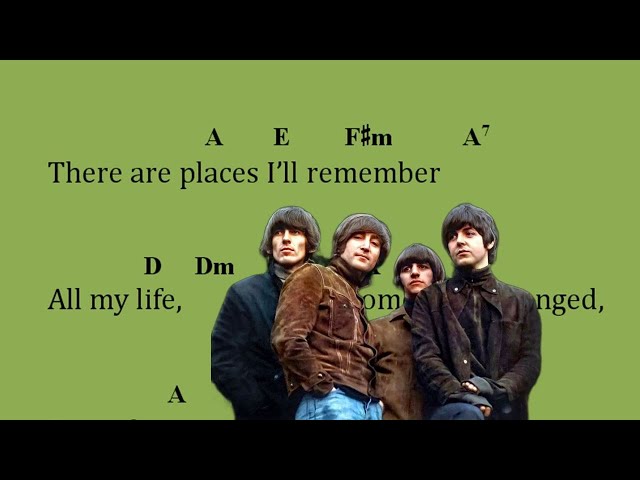 Chords for In My Life (The Beatles)