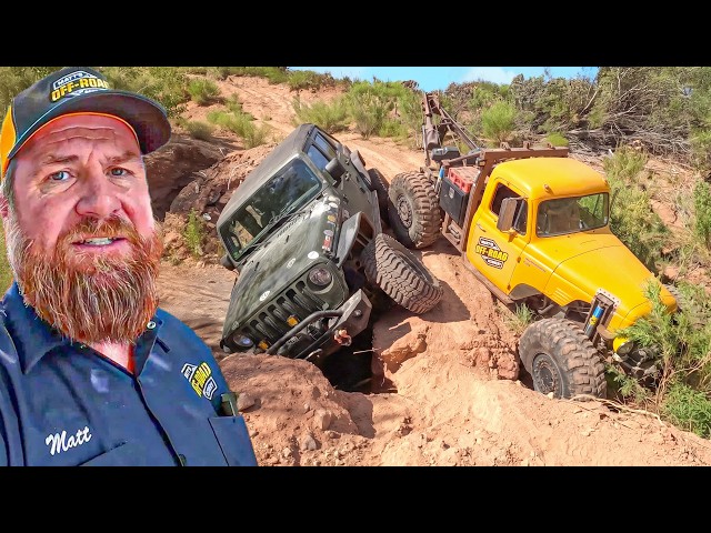 Oh My… Trail Collapsed From Underneath This Jeep!