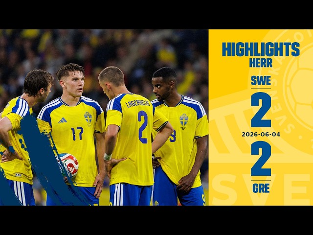 Oavgjort i VM-genrepet | Highlights Sverige-Grekland 2-2