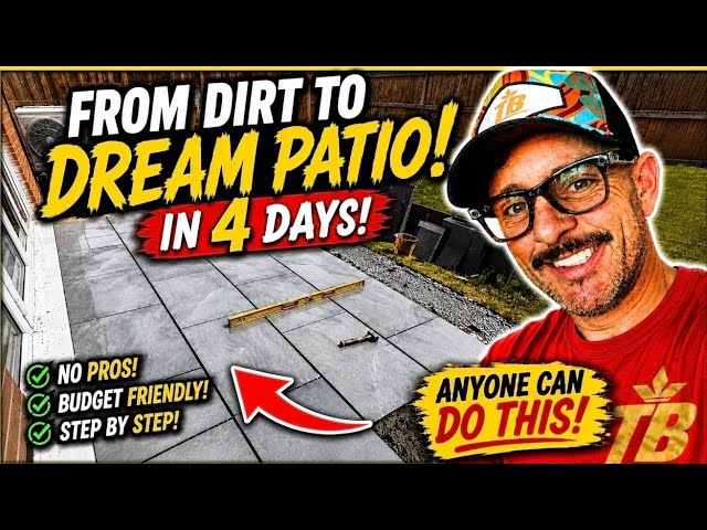 HOW I BUILT 2 PATIOS IN 4 DAYS #bricklaying #construction #diy 