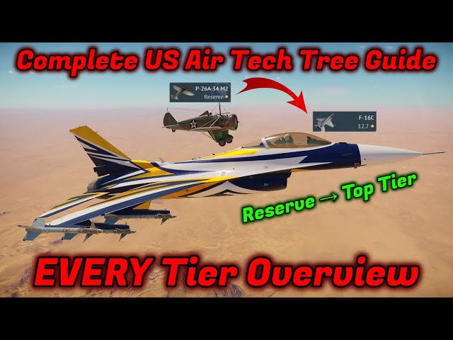 Full US Air Tech Tree/Planes Guide + Overview [War Thunder]