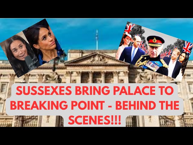 PALACE AT BREAKING POINT THANKS TO SUSSEXES PILE ON #royal #meghan #princeharry
