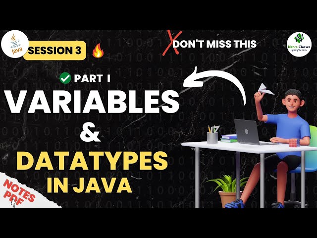 Session - 3 | Variables & Data Type in Java | Part - 1 | Beginner To Professional | Java Training