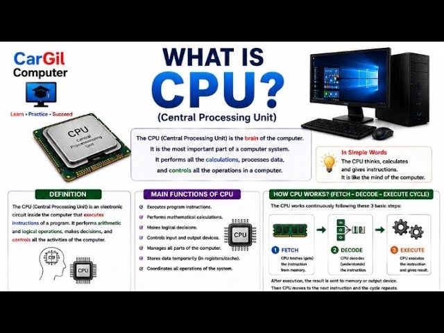 What Is CPU Central Processing Unit 